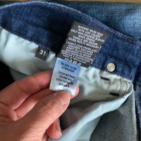 Men’s Hudson Blake Slim Straight Distressed Jeans Size 31 - Picture 6 of 10